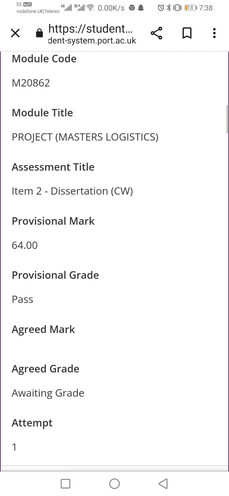 Portfolio result 3